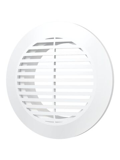 Решетка вентиляционная РКФ фланец D100 разъемная D145 пластик ERA