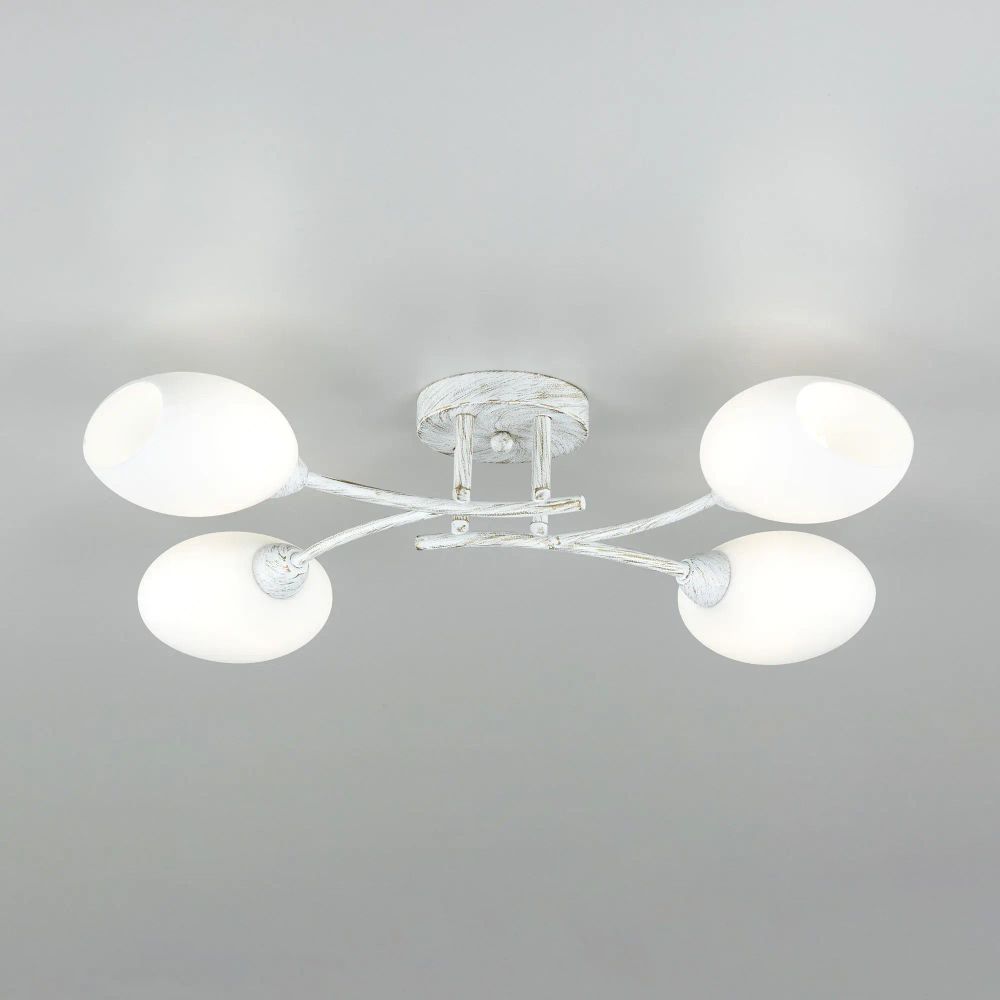 Citilux Флорида CL148140 Люстра потолочная Белая с патиной