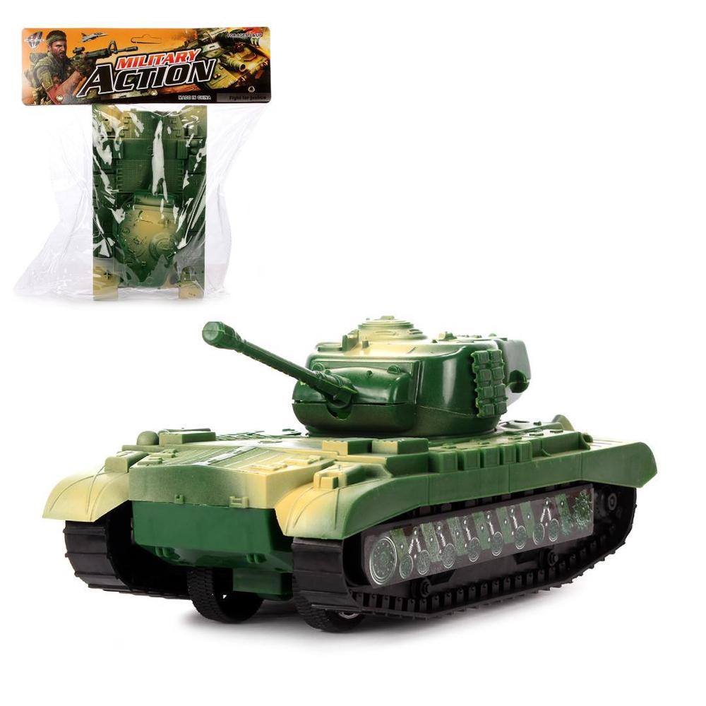 Танк "Бронебойный" (пластик, в пакете ) (19х11х8 см) ( Арт. 1610758)