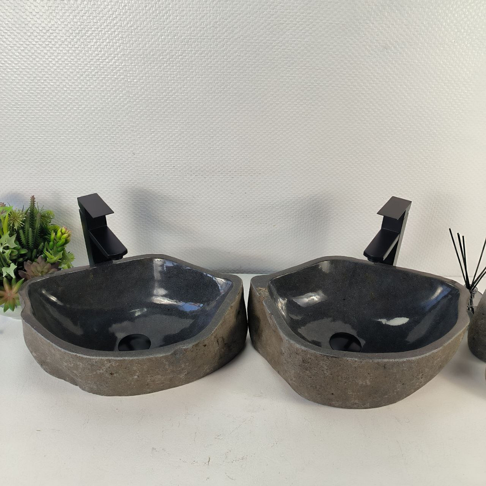 Раковина из речного камня ПАРА! RS-65479 45*33*15 0865