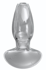 Прозрачный анальный плаг с туннелем Beginners Anal Gaper - 9,6 см. (Цвет: прозрачный)
