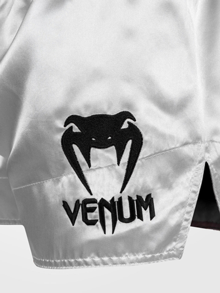Шорты тайские Venum Classic Silver/Black