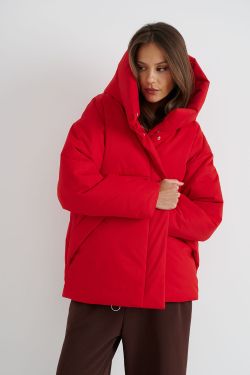 Куртка зимняя на утеплителе Isosoft красного цвета