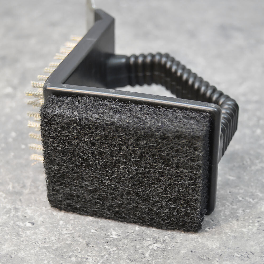 Щетка-скребок для барбекю 3 в 1 "Уголок"