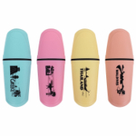 Текстовыделитель мини BRAUBERG "PASTEL Mini" ассорти в пластмассовой банке линия 1-5 мм (50 штук в упаковке)