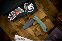 Нож Vosteed Nightshade TH сталь Nitro-V BlackWash рукоять Green Micarta