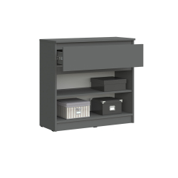 Комод Челси 800 (1 ящик 2 двери), Графит