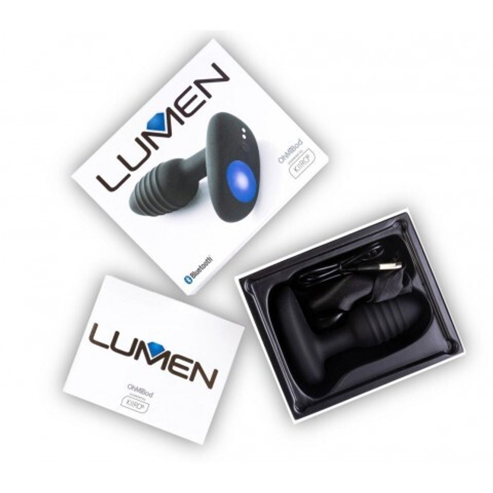 Интерактивный анальный плаг с вибрацией Lumen Ohmibod от KIIROO