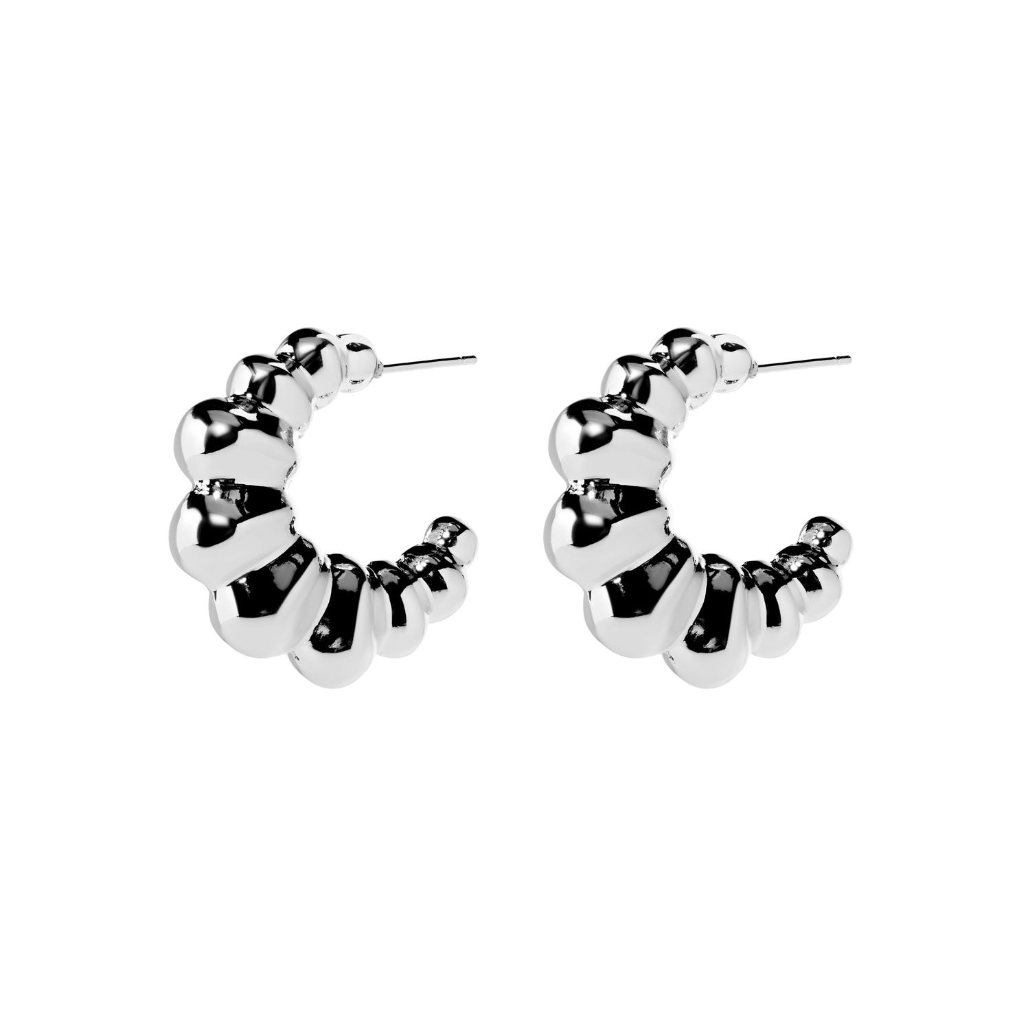 Серьги Croissant Earrings - Silver