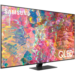 Телевизор QLED Samsung 55" QE55Q80BAUXCE темно-серебристый,  USB, WiFi, Smart TV (RUS)