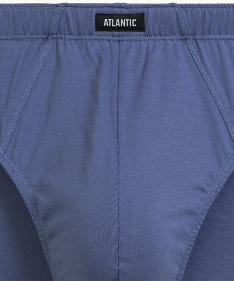 Мужские трусы (2шт) слипы классика Atlantic 2RMP-006, хлопок, деним + темно-синий