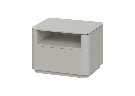 Тумба прикроватная Tammi 1 полка 1 ящик ширина 50 см (серо-бежевый)