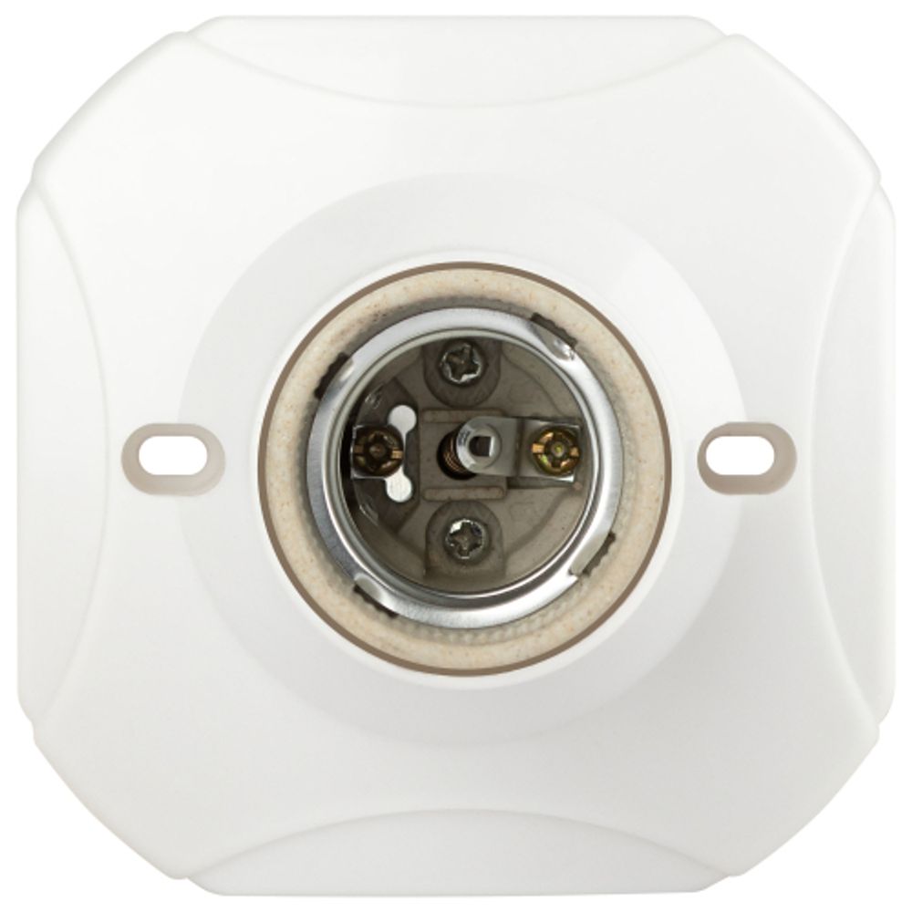 Патрон-основание ЭРА Е27 керамический белый | Патроны, переходники, ПРА