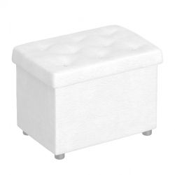 Пуф 600 (белый), МФ 1+1