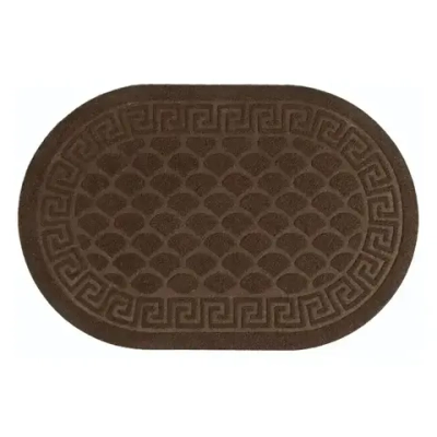 Коврик влаговпитывающий, 45*75 см. Чешуйки овал коричневый