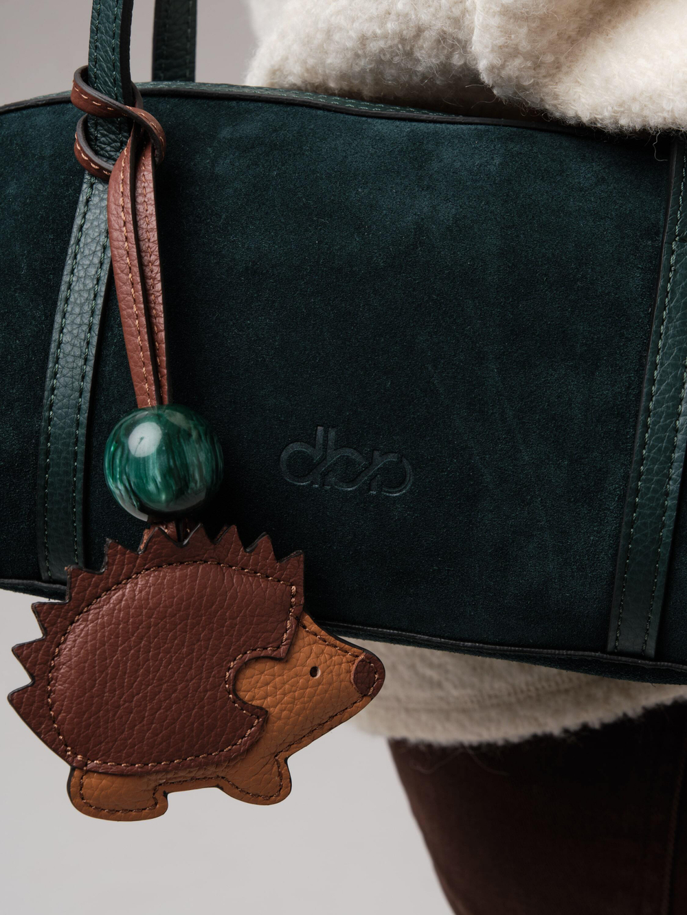 Женская замшевая сумка DBR31225 форест