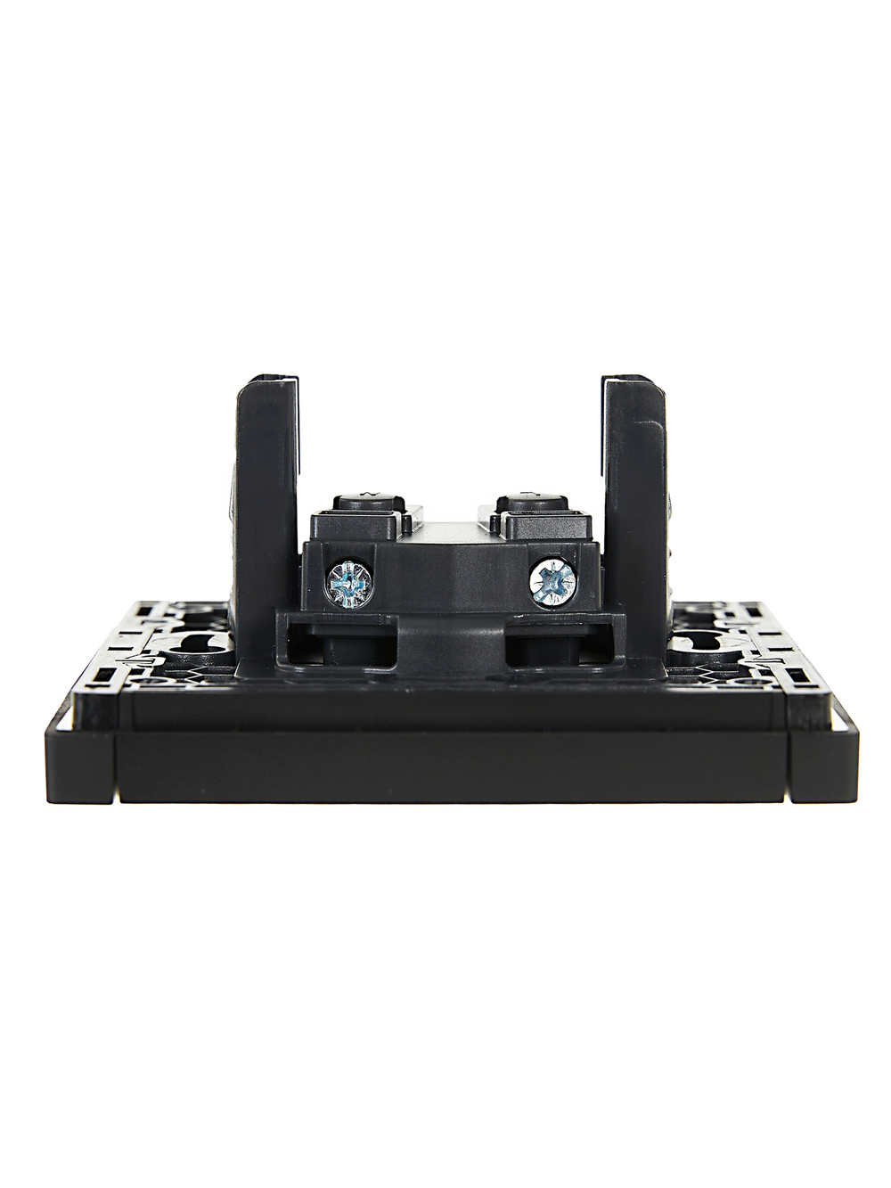 FORTE&PIANO Розетка 1-местная без заземления без защитных шторок винтовое крепление 10А FP118 черный IEK