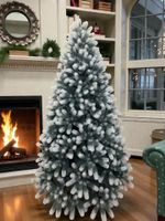 Ель искусственная «Русская Императрица голубая с белыми кончиками» (Литая хвоя) 210 см / 2,1 м