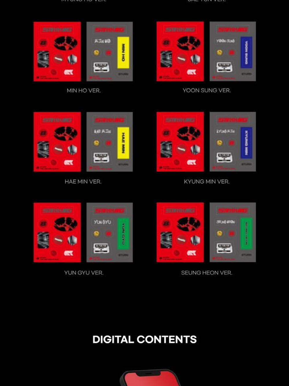 Альбом 8TURN - STUNNIN 3rd Mini Album POCA Version 8 Cover SET