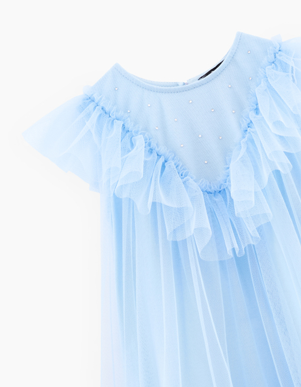 Платье небесно-голубое