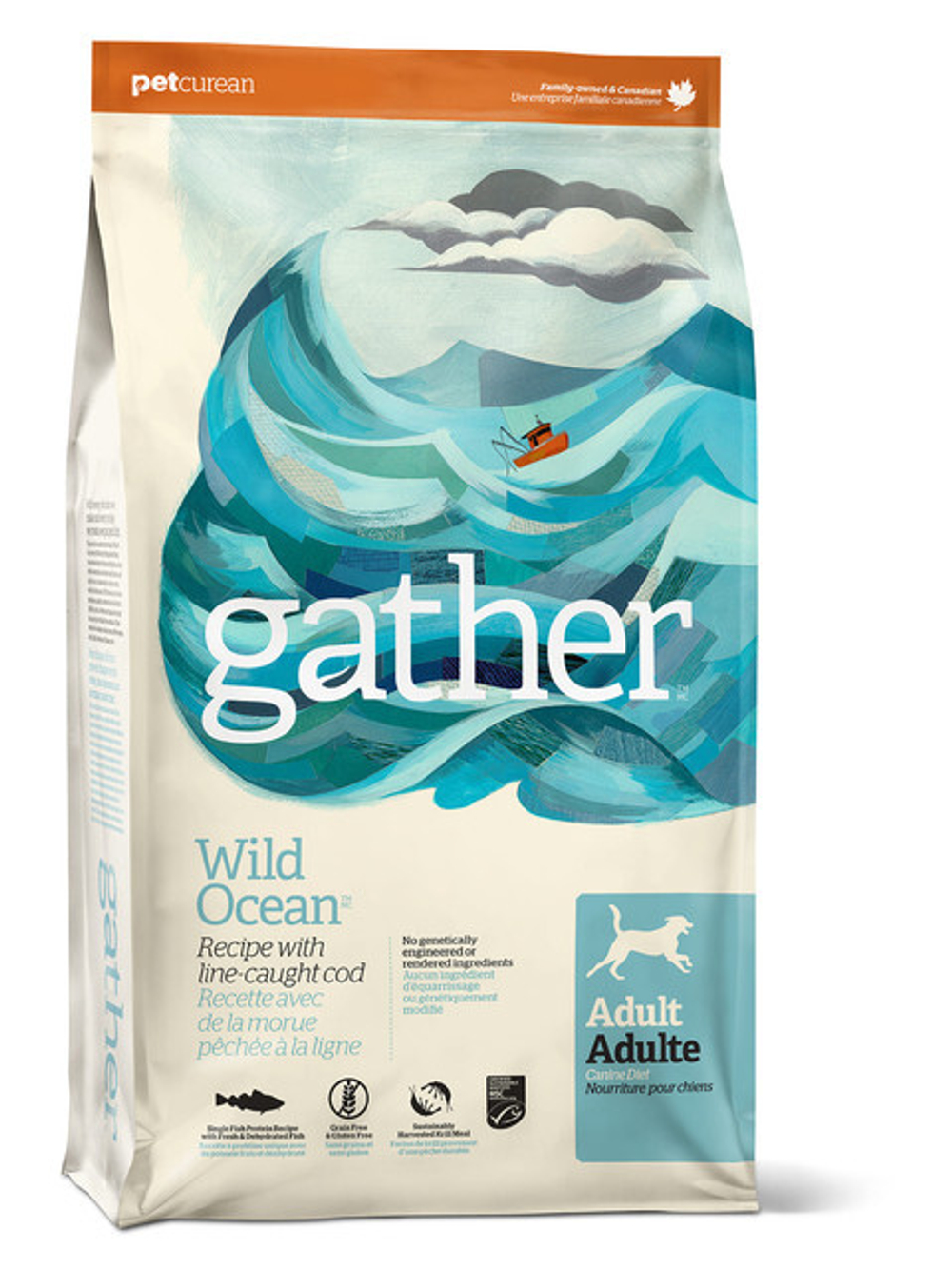 GATHER Органический корм для собак с океанической рыбой (GATHER Wild Ocean Fish DF) 2,72 кг