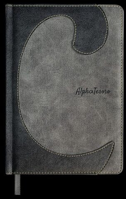 Ежедневник недат А5 кожзам., тв.пер., 144л. "Кураж. Серо-черный" блинт.тисн., ляссе