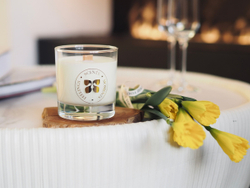 Свеча в стеклянном стакане 320 мл, «Воскресное утро»