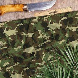 Ткань атлас контрастный хаки