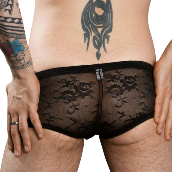 Мужские трусы брифы черные кружевные Doreanse 1566