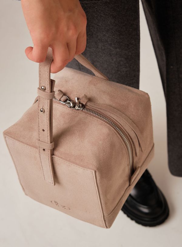 Замшевая сумка Quadra DBR 30989 ваниль