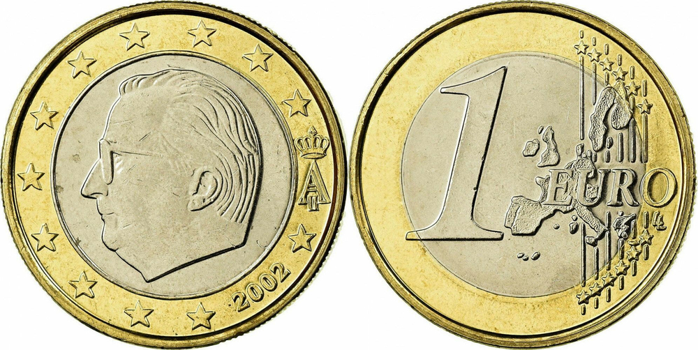 Бельгия 1 евро, 1999-2006 VF