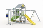 Детская площадка Крафт Pro 4 с трубой v1