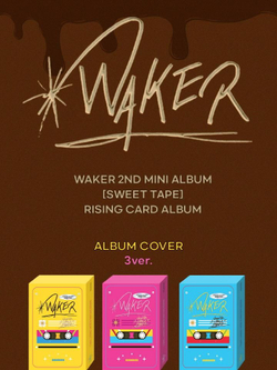 Альбом WAKER - SWEET TAPE 2nd Mini Album RISING CARD ALBUM 3 Version SET