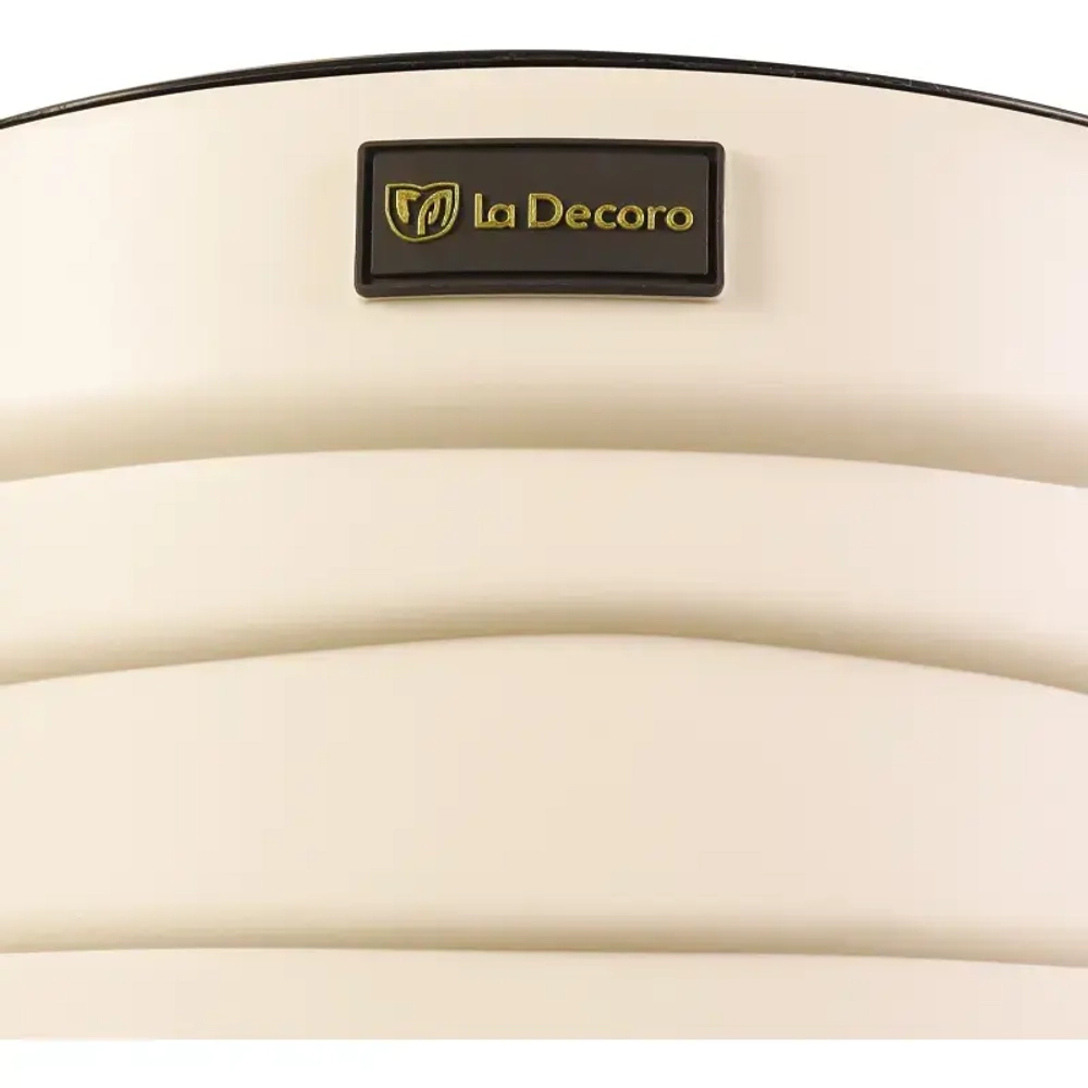 Кашпо для цветов пластиковое 7,5л d-27,1см «Бархан» Кремовый