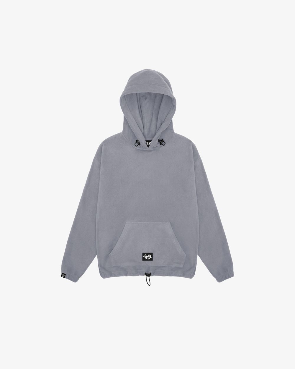Худи Hook Утяжка Лого серое