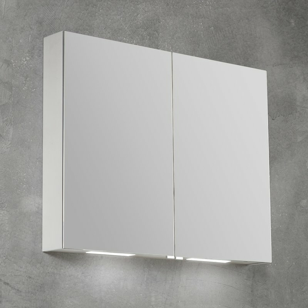 Зеркальный шкаф BelBagno SPC 90 SPC-2A-DL-BL-900 с подсветкой Белый