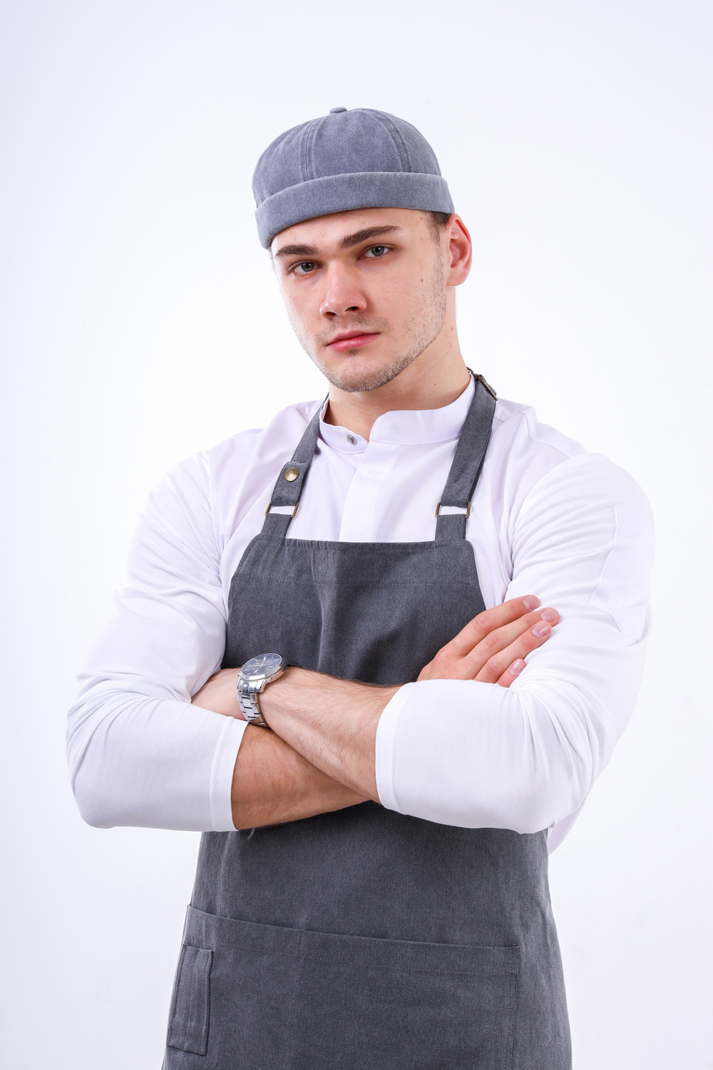 Докер grey vintage кепка без козырька