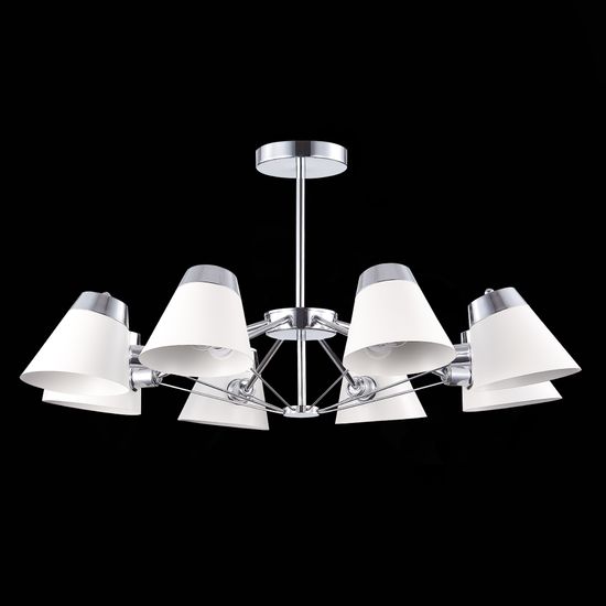 SLE155802-08 Светильник потолочный Хром/Белый E14 8*40W VARIO