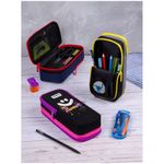 Пенал 2 отделения, 205*80*55 Berlingo "Sweet smile", полиэстер, внутр. органайзер, магнит