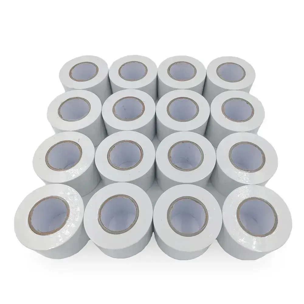 16 шт - Лента BAVIS PVC белая 50мм x 25м самоклеящаяся