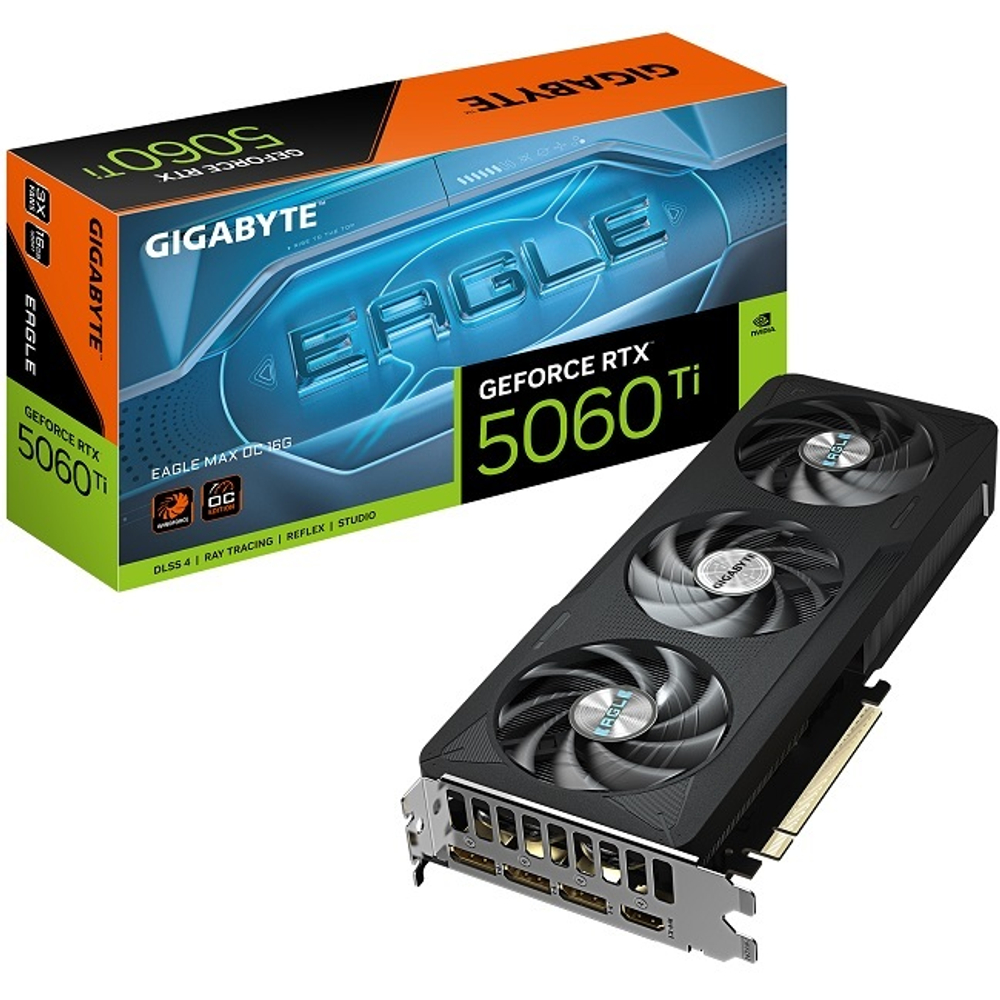 Видеокарта GIGABYTE GeForce RTX 5060 Ti EAGLE MAX OC 16GB (GV-N506TEAGLEMAX OC-16GD)