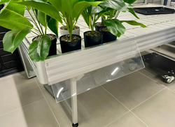 Ценникодержатель на борт 150*1000мм орг.стекло/прозр.