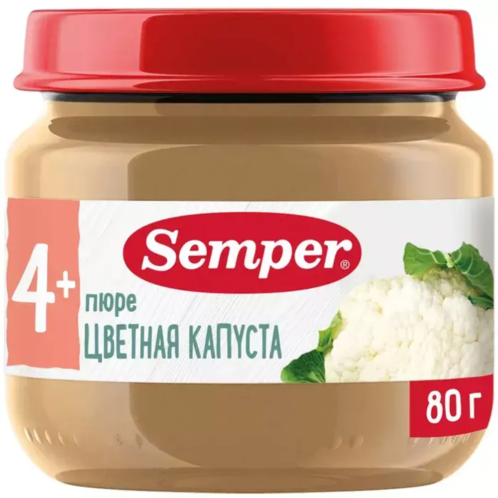 Купить Semper пюре &quot;Цветная капуста&quot; (80грх12) в Казахстане