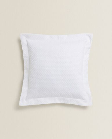 ZARA HOME ЧЕХОЛ ДЛЯ ДЕКОРАТИВНОЙ ПОДУШКИ С УЗОРОМ, БЕЛЫЙ