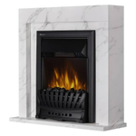 Каминокомплект:Очаг Electrolux EFP/P-1020LS, портал Simple Classic белый мрамор НС-1341148