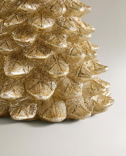 ZARA HOME СВЕЧА «ЕЛОЧКА» С ОТДЕЛКОЙ БЛЕСТКАМИ, ЗОЛОТОЙ