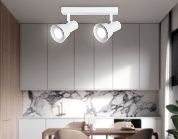 Накладной поворотный спот со сменной лампой 2*GU10 TA13115/2 WH белый Techno Spot Move Ambrella