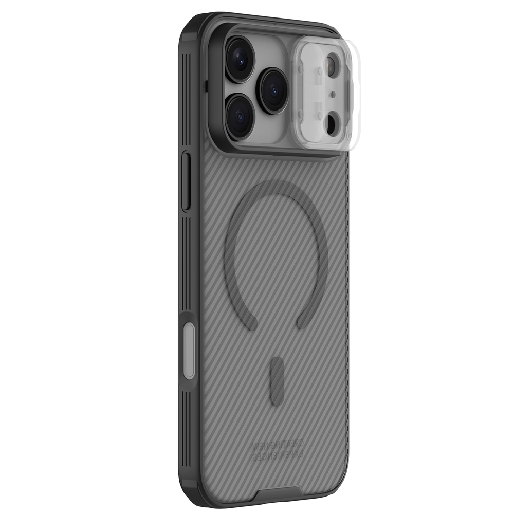 Чехол c MagSafe тонированный прозрачный на iPhone 17 Pro Max, серия CamShield Pro Magnetic (Transparent black) от Nillkin