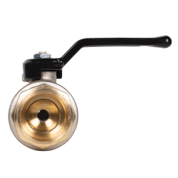 Кран шаровой латунный LD Pride 47.32.В-Н.Р Ду 32 Ру 25 (рычаг с бир.)
