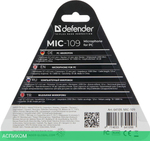 Микрофон Defender MIC-109 Black (64109)